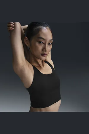 Nike Bra Longline imbottito a sostegno leggero Zenvy Rib – Donna