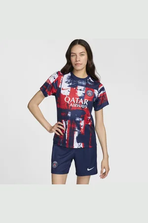 Nike Maglia da calcio pre-partita Dri-FIT Paris Saint-Germain Academy Pro da donna – Home