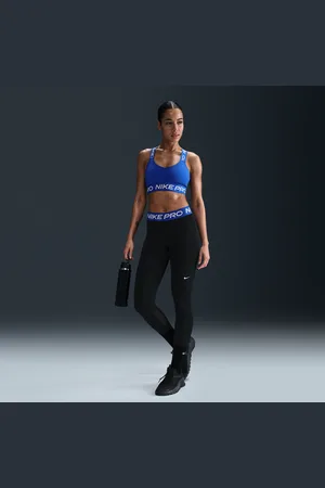 Nike Leggings a vita media con inserti in mesh Pro – Donna