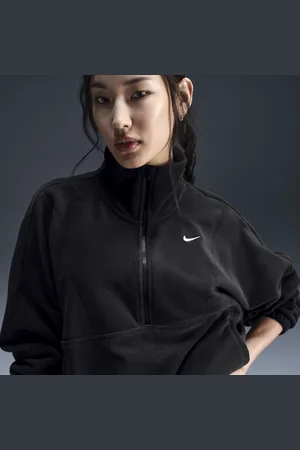 Nike Top oversize in fleece con zip a metà lunghezza Therma-FIT One – Donna