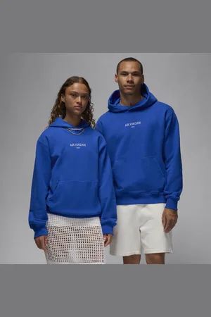 Jordan Felpa pullover in fleece con cappuccio Air Wordmark – Uomo