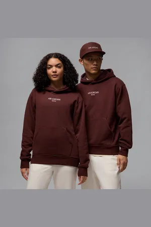 Jordan Felpa pullover in fleece con cappuccio Air Wordmark – Uomo