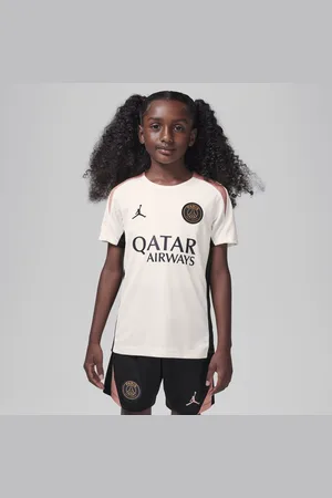 Jordan Maglia da calcio a manica corta Dri-FIT Paris Saint-Germain Strike per ragazzi – Terza