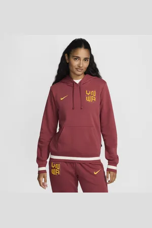 Nike Felpa pullover da calcio con cappuccio Liverpool FC Club Fleece – Donna