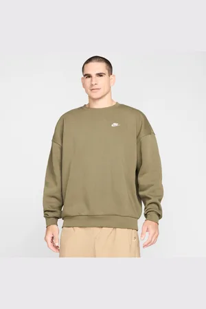 Nike Felpa oversize a girocollo in fleece Sportswear Club – Uomo