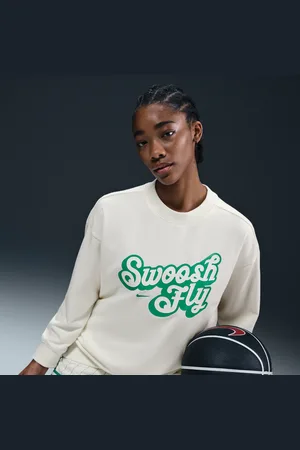 Nike Felpa da basket oversize in French Terry Dri-FIT Swoosh Fly – Donna
