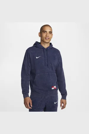Nike Felpa pullover da calcio in French Terry con cappuccio Paris Saint-Germain Club – Uomo