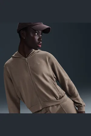 Nike Felpa ampia in French Terry con cappuccio e zip a tutta lunghezza Sportswear Chill Terry – Donna