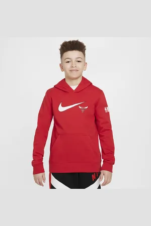 Nike Felpa con cappuccio Chicago Bulls Club Fleece Essential NBA – Ragazzo