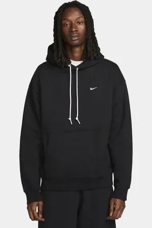Nike Felpa pullover in fleece con cappuccio Solo Swoosh – Uomo