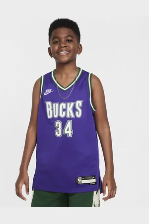 Nike Maglia Giannis Antetokounmpo Milwaukee Bucks Dri-FIT Swingman NBA – Ragazzi