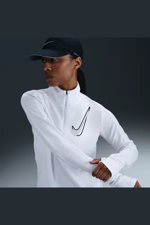 Nike Capo midlayer da running con zip a metà lunghezza Dri-FIT Swoosh – Donna