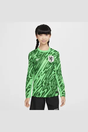 Nike Maglia da calcio replica Dri-FIT Olanda (squadra femminile) 2024/25 Stadium per ragazzo/a – Goalkeeper