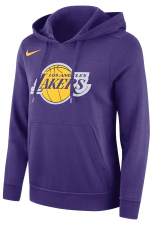 Nike Felpa pullover in fleece con cappuccio Los Angeles Lakers Club NBA – Donna