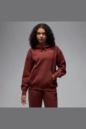 Jordan Felpa con cappuccio e fodera in satin waffle Flight Fleece – Donna