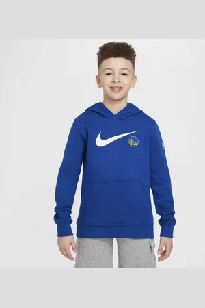 Nike Felpa con cappuccio Golden State Warriors Club Fleece Essential NBA – Ragazzo