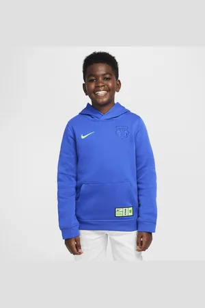 Nike Felpa pullover con cappuccio Football FC Barcelona Club per ragazzo – Terza