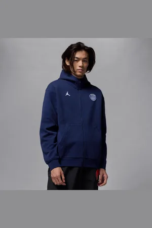 Nike Felpa con cappuccio e zip a tutta lunghezza Dri-FIT Paris Saint-Germain Hoop Fleece – Uomo
