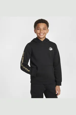 Nike Felpa pullover in fleece con cappuccio Sportswear Standard Issue – Ragazzo