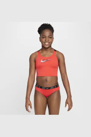 Nike Completo da nuoto midkini incrociato sul retro Swim – Ragazza