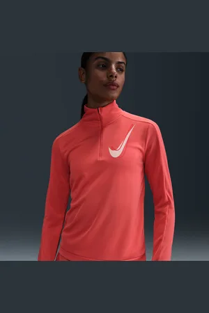 Nike Capo midlayer da running con zip a metà lunghezza Dri-FIT Swoosh – Donna