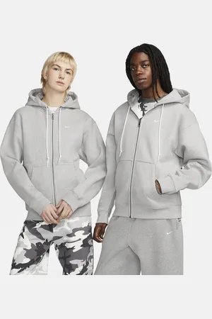 Nike Felpa con cappuccio e zip a tutta lunghezza Solo Swoosh – Uomo