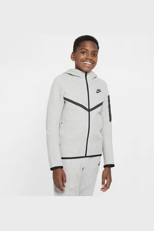 Nike Felpa con cappuccio e zip a tutta lunghezza Sportswear Tech Fleece, Ragazzo/a