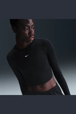 Nike Maglia corta slim fit a manica lunga Sportswear Chill Knit – Donna