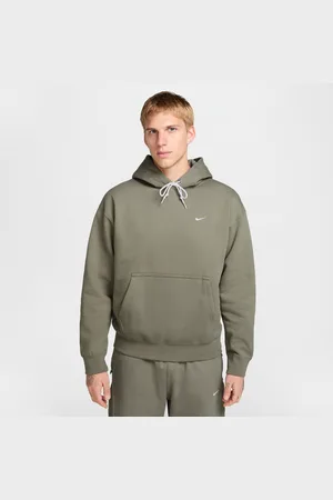 Nike Felpa pullover in fleece con cappuccio Solo Swoosh – Uomo