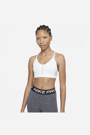 Nike Bra imbottito a sostegno leggero con scollo a V Indy – Donna