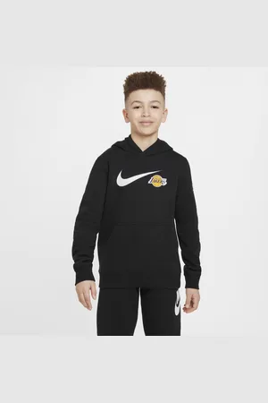 Nike Felpa con cappuccio Los Angeles Lakers Club Fleece Essential NBA – Ragazzo