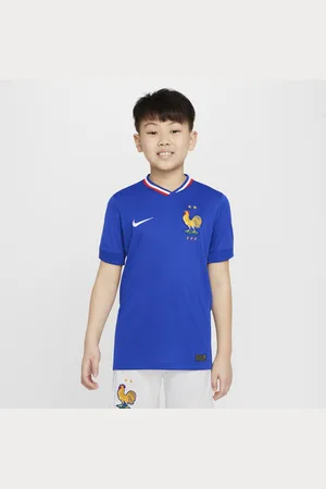Nike Maglia da calcio replica Dri-FIT FFF (squadra maschile) 2024/25 Stadium per ragazzo/a – Home