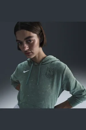 Nike Felpa pullover in fleece con cappuccio Football Tottenham Hotspur Club da donna – Terza