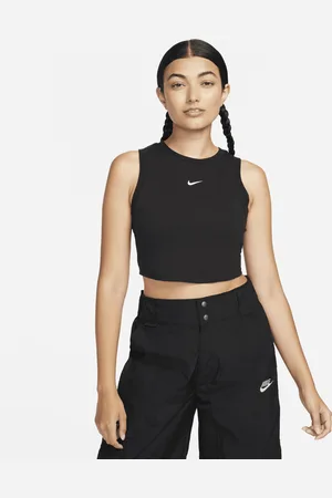 Nike Canotta corta e aderente a mini costine Sportswear Chill Knit – Donna