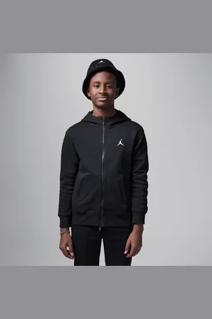 Jordan Felpa Statement Hoop in fleece con cappuccio e zip a tutta lunghezza Dri-FIT Sport – Ragazzo/a