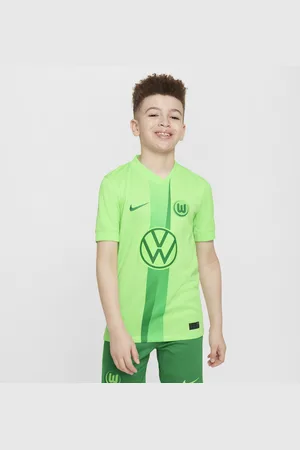 Nike Maglia da calcio replica Dri-FIT VfL Wolfsburg 2024/25 Stadium per ragazzo/a – Home