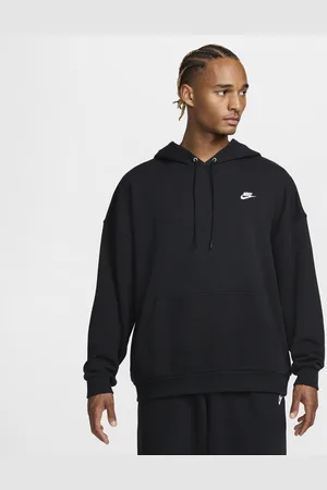 Nike Felpa pullover oversize in French Terry con cappuccio Club Fleece – Uomo