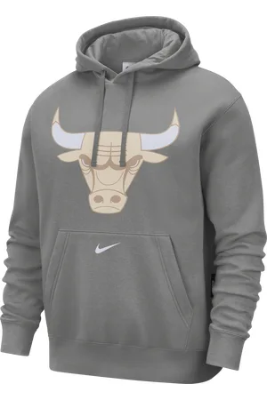 Nike Felpa pullover in fleece con cappuccio Chicago Bulls Club City Edition NBA – Uomo