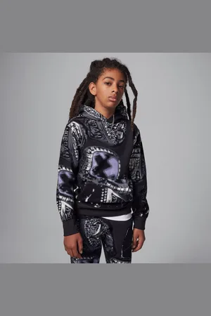 Jordan Felpa pullover in fleece stampata con cappuccio MVP – Ragazzo/a