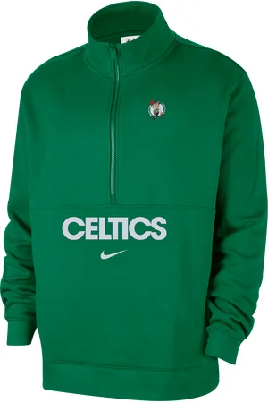 Nike Maglia con zip a metà lunghezza Boston Celtics Club Courtside NBA – Uomo