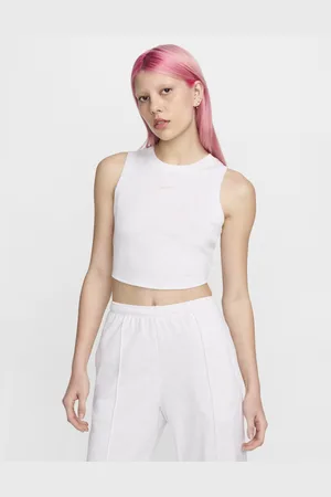 Nike Canotta corta e aderente a mini costine Sportswear Chill Knit – Donna