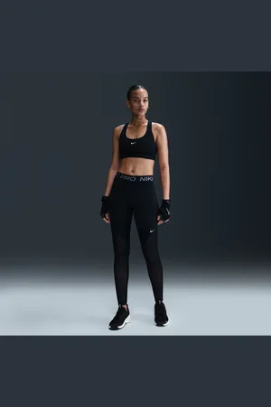 Nike Leggings a tutta lunghezza a vita media con inserto in mesh Pro – Donna