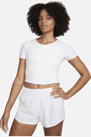 Nike Top corto a manica corta Dri-FIT One Fitted – Donna