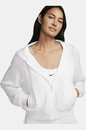 Nike Felpa ampia in French Terry con cappuccio e zip a tutta lunghezza Sportswear Chill Terry – Donna