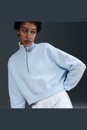 Nike Felpa corta con zip a 1/4 Sportswear Phoenix Fleece – Donna