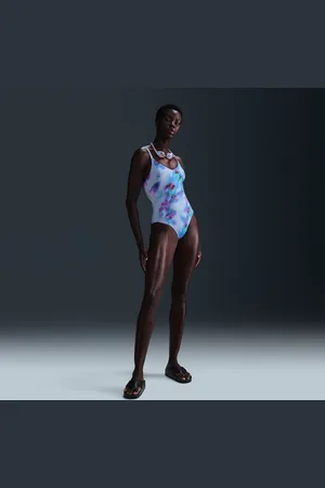 Nike Costume intero con scollo a V Swim – Donna