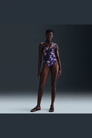 Nike Costume intero con scollo a V Swim – Donna