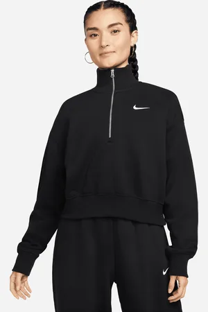 Nike Felpa corta con zip a 1/4 Sportswear Phoenix Fleece – Donna