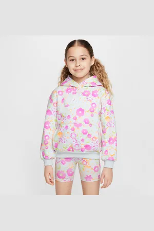Nike Felpa pullover stampata con cappuccio Flow-Ral – Bambino/a