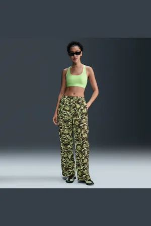 Nike Pantaloni stampati a vita media in tessuto con protezione UV Sportswear Windrunner – Donna